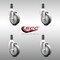 Service Caster 4 Inch 316SS Thermoplastic Rubber Swivel 1-3/8 Inch Expanding Stem Caster Set SCC-SS316EX20S414-TPRB-138-4 - alternate 4